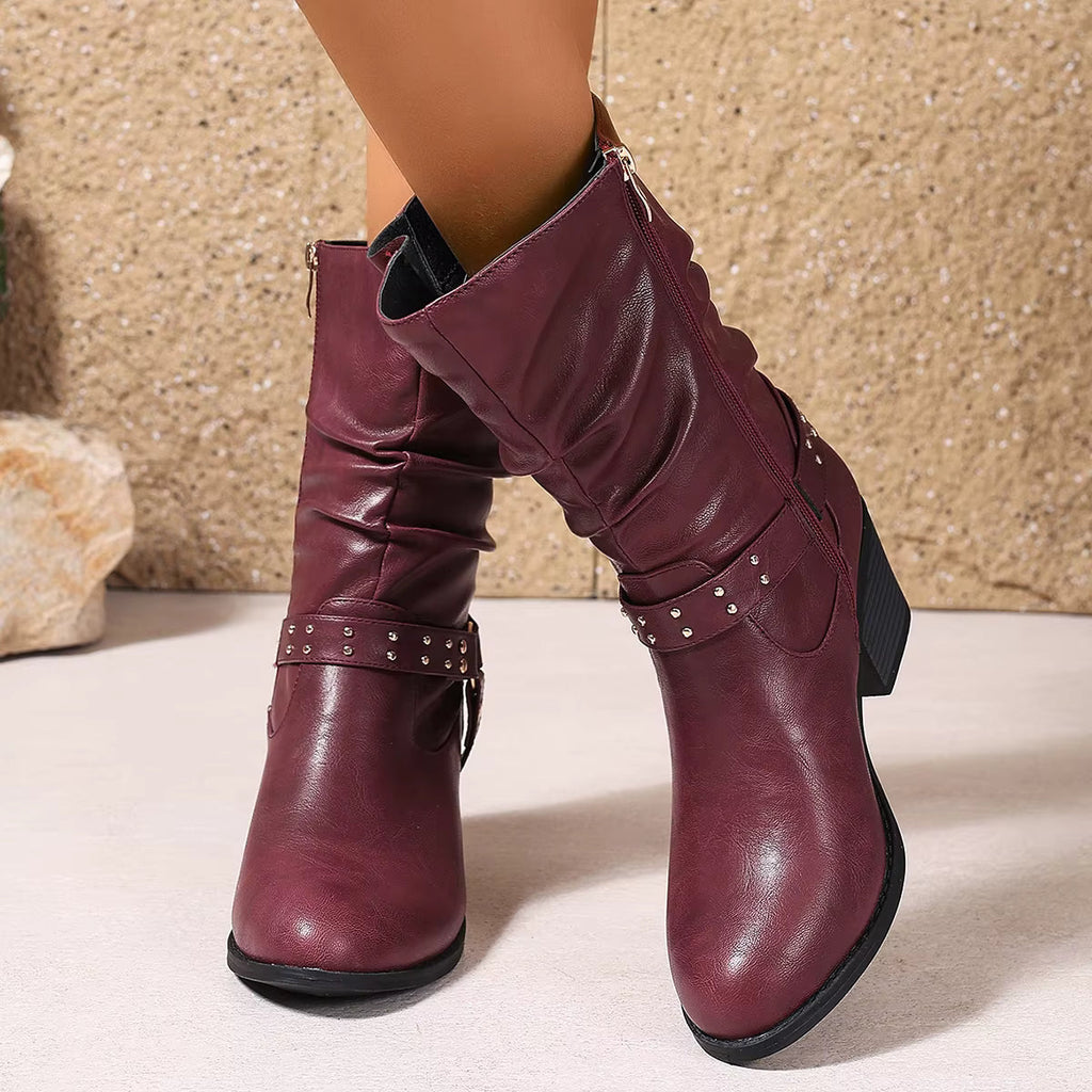 Warrina™ | Elegant Western Ankle Boots