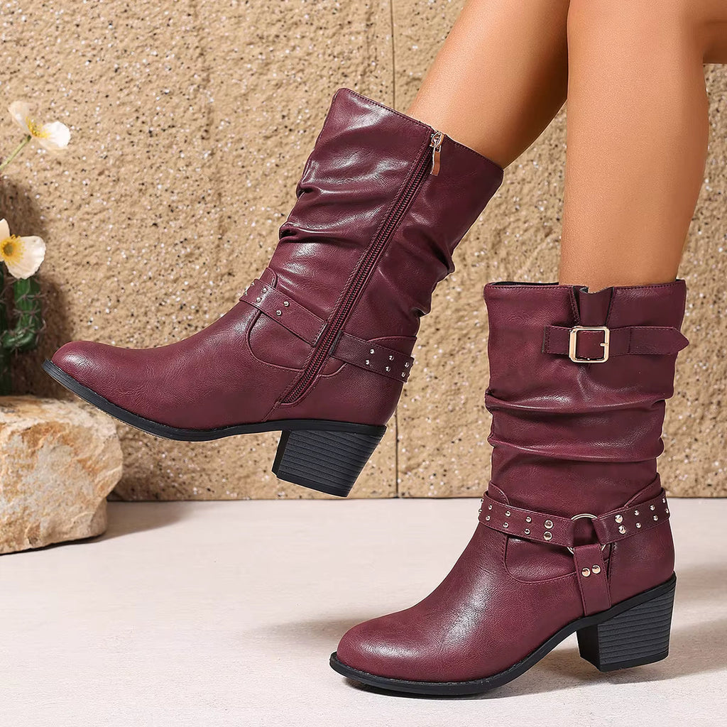 Warrina™ | Elegant Western Ankle Boots