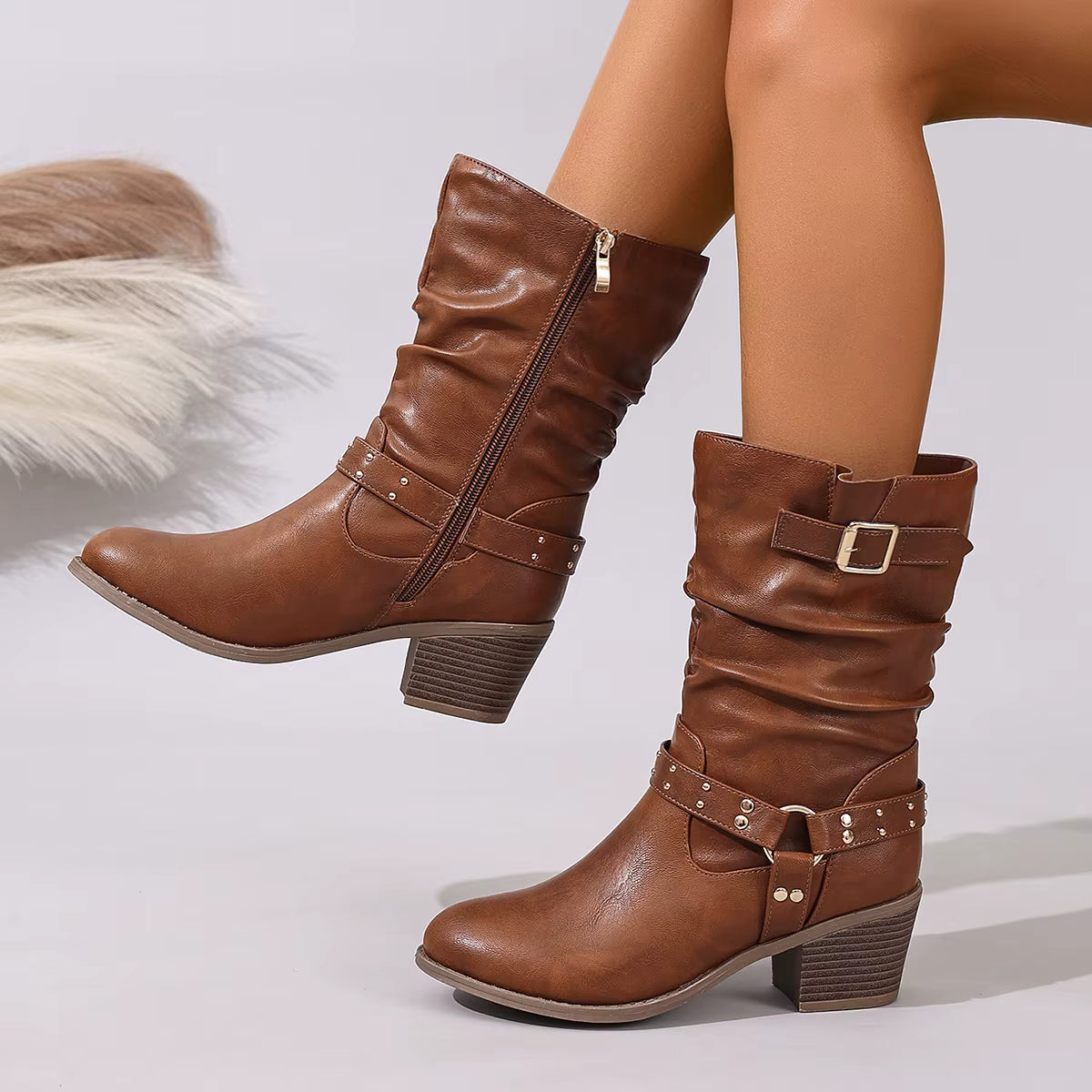Warrina™ | Elegant Western Ankle Boots