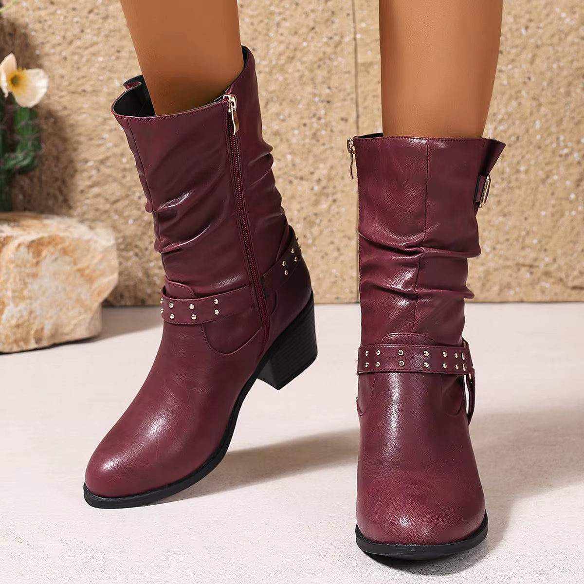 Warrina™ | Elegant Western Ankle Boots