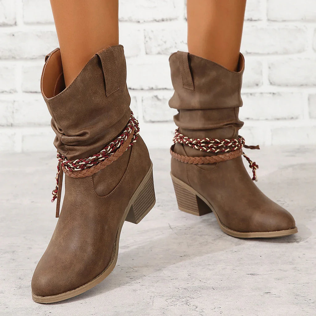 Kalinda™ | Elegant Mid-Calf Boots