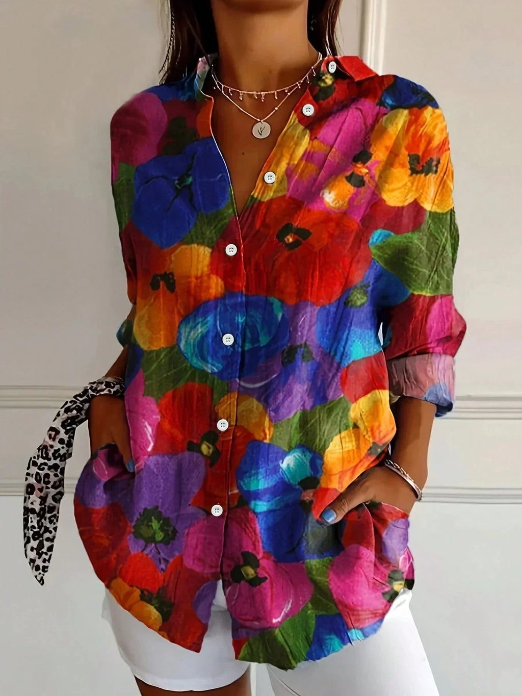 Elanora™ Colourful Blouse with Playful Print