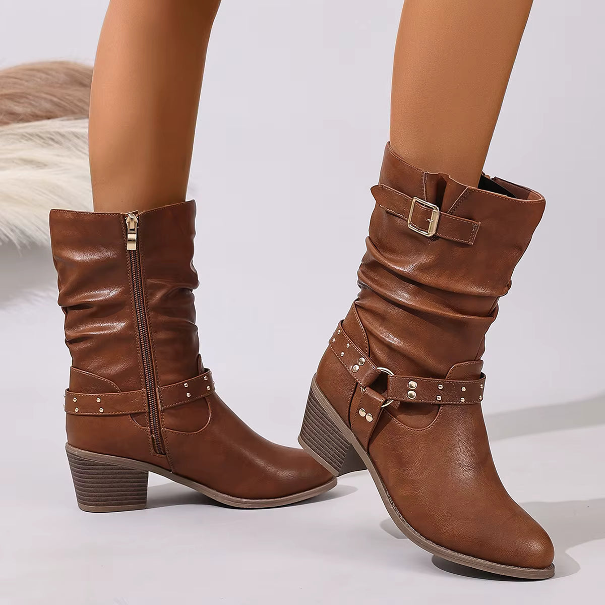 Warrina™ | Elegant Western Ankle Boots
