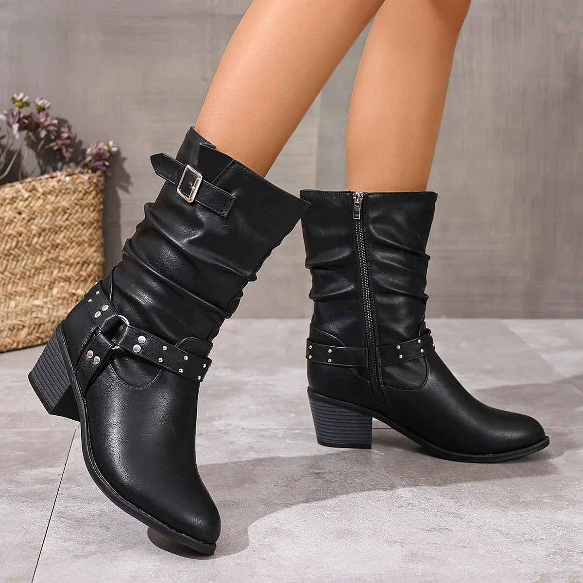 Warrina™ | Elegant Western Ankle Boots