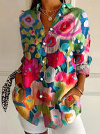 Elanora™ Colourful Blouse with Playful Print