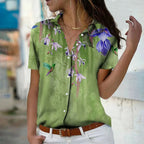 Elvéa™ | Floral Short Sleeve Shirt