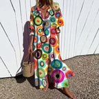 Cassidy | Boho Puff Sleeve Maxi Dress