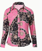Melvara™ | Chain Print Shirt