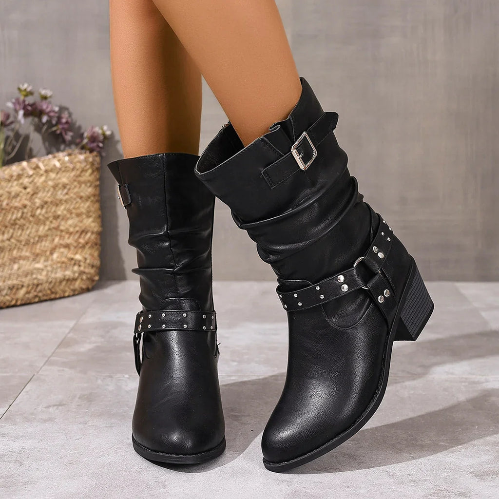 Warrina™ | Elegant Western Ankle Boots