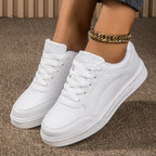 Zarelle™ | Gold Accent Sneakers