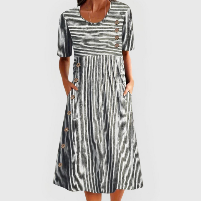 Willow™ | Striped Midi Day Dress