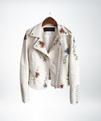 Rose™ - Ladies Floral Leather Jacket