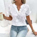 MIANELLE™ | CASUAL BLOUSE WITH FLORAL EMBROIDERY