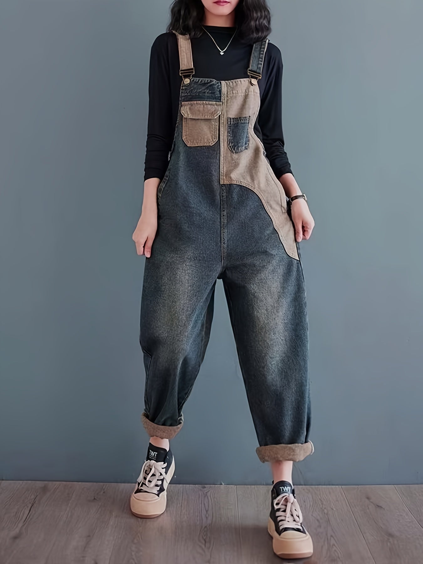 Brenda - Vintage Washed Denim Dungaree