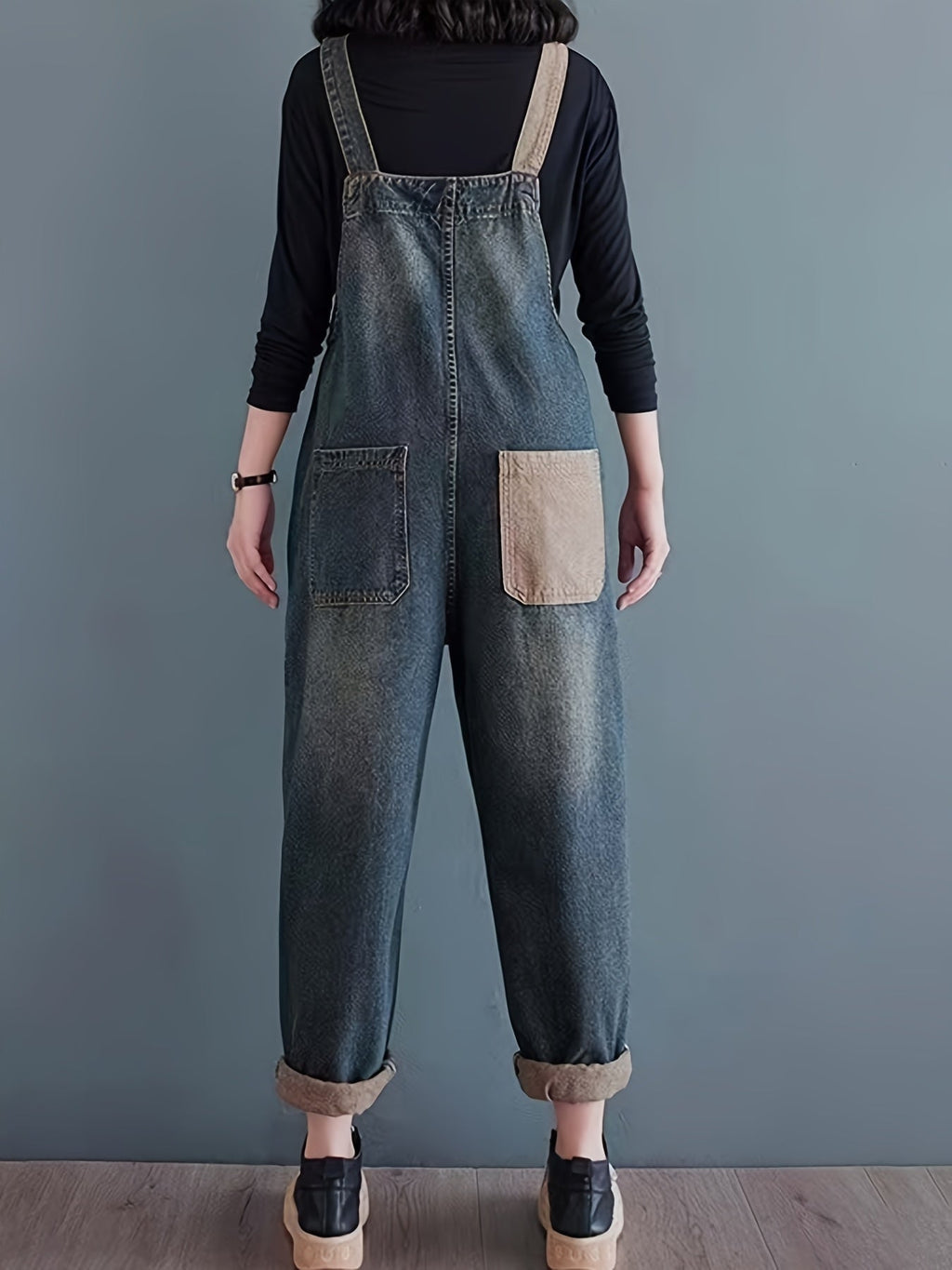 Brenda - Vintage Washed Denim Dungaree