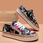 Oluchi™ | Floral Orthopedic Zipper Sneakers