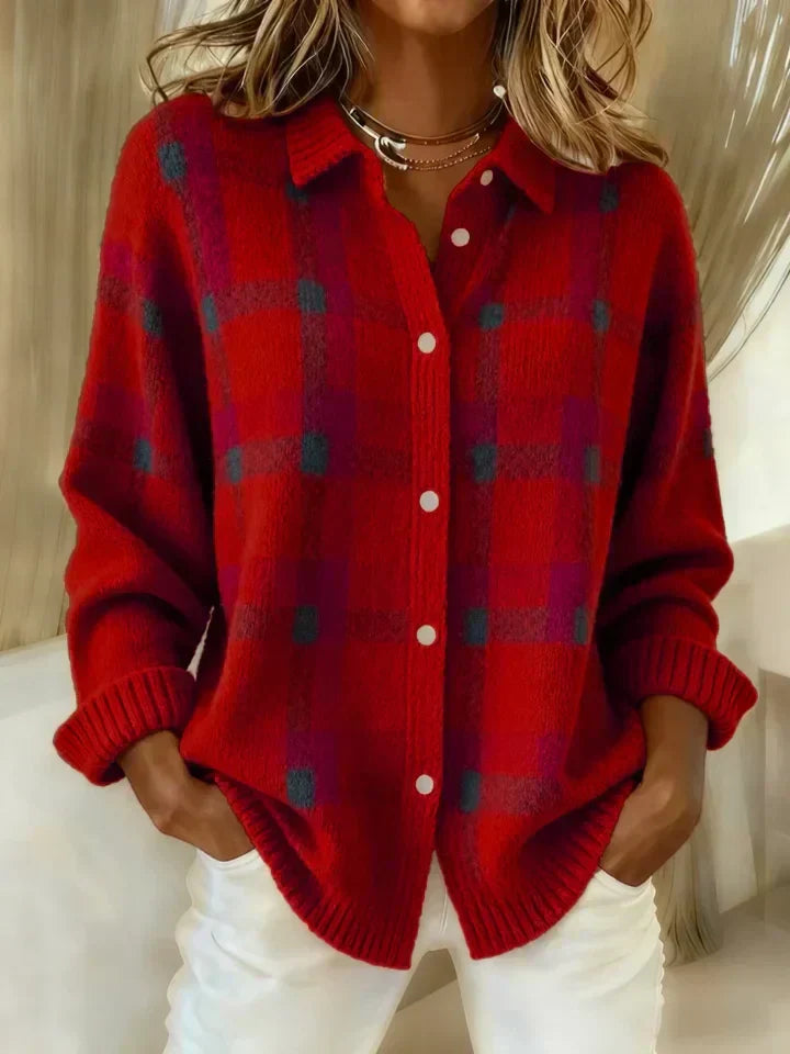 Olivia™ | Cloud-Soft Plaid Button-Up