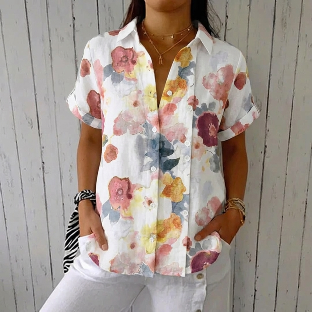 Amara™ | Lightweight Blouse With Floral Print