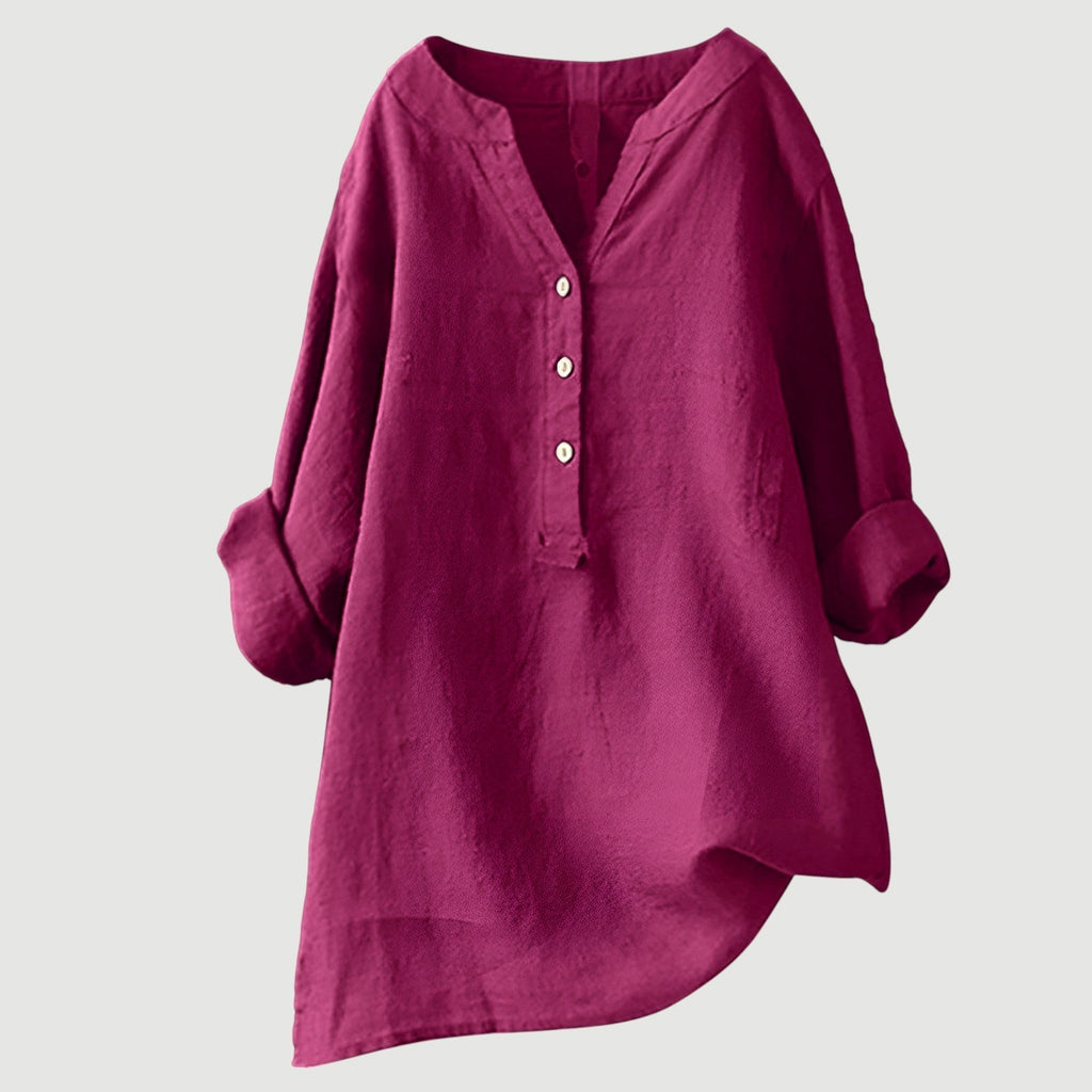Marcelline™ | Airy and Comfortable Button-Up Shirt