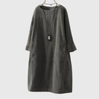 Grace | Relaxed Corduroy Midi Dress