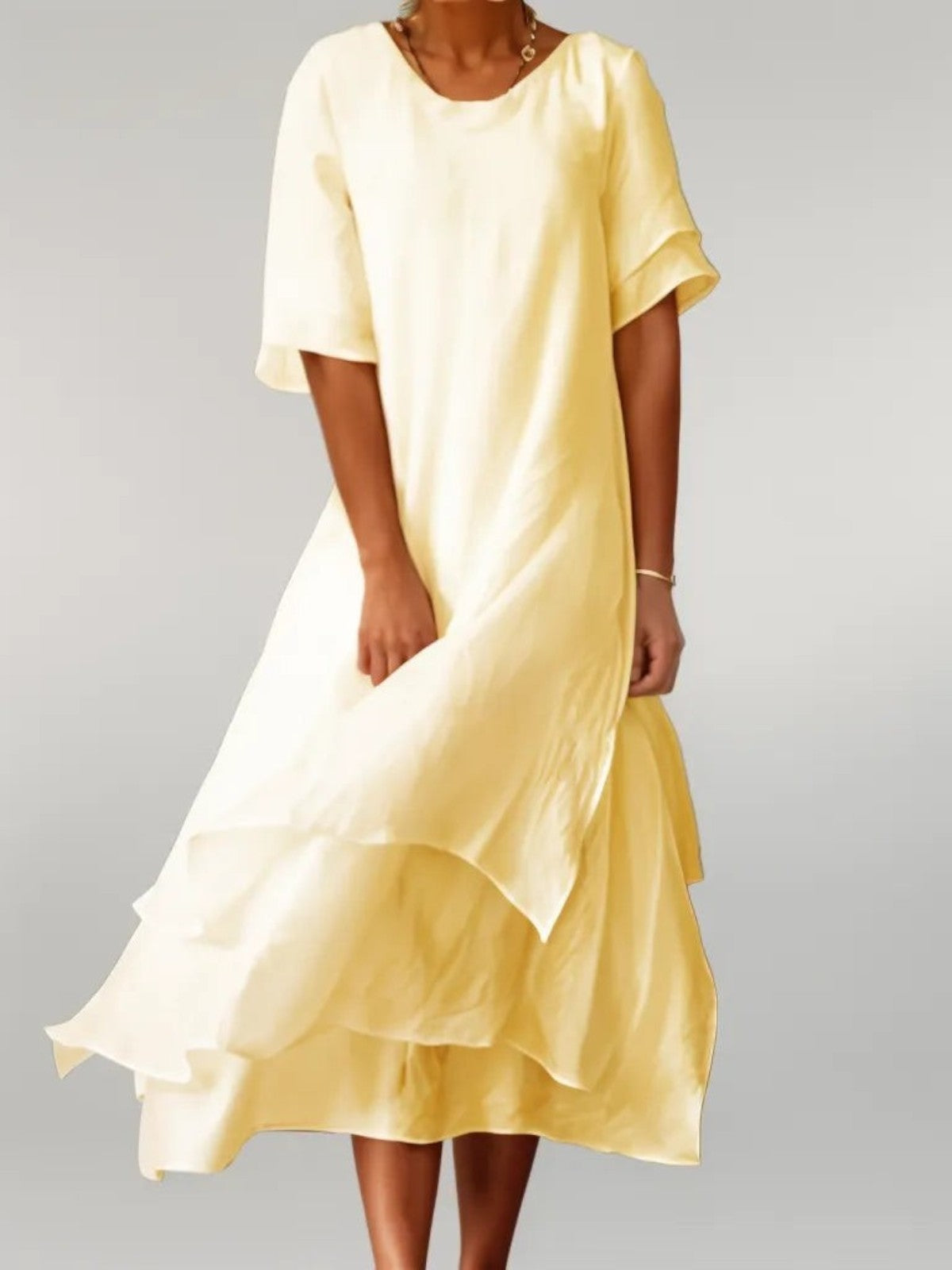 Eloise | Stylish Layered Midi Dress