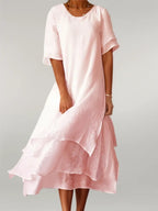 Eloise | Stylish Layered Midi Dress