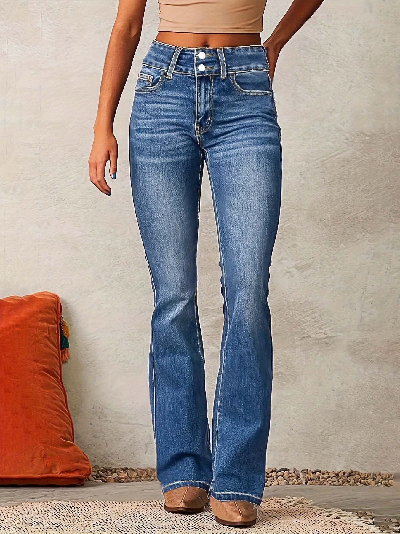 Ayelle™ | High-Waist Flared Jeans