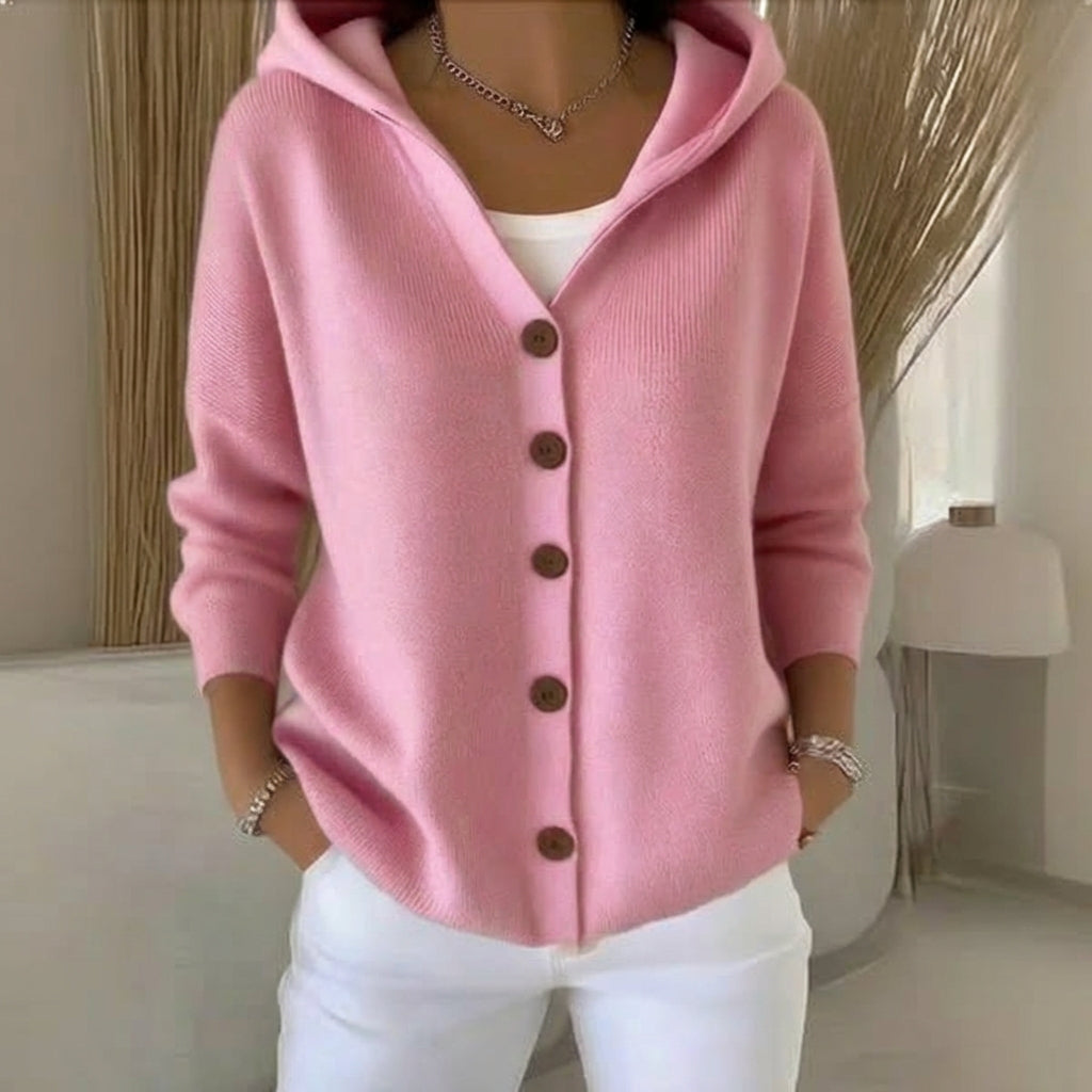 Aaliyah™ | Effortless Comfort - Soft Hooded Knit Cardigan