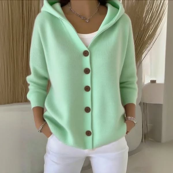 Aaliyah™ | Effortless Comfort - Soft Hooded Knit Cardigan