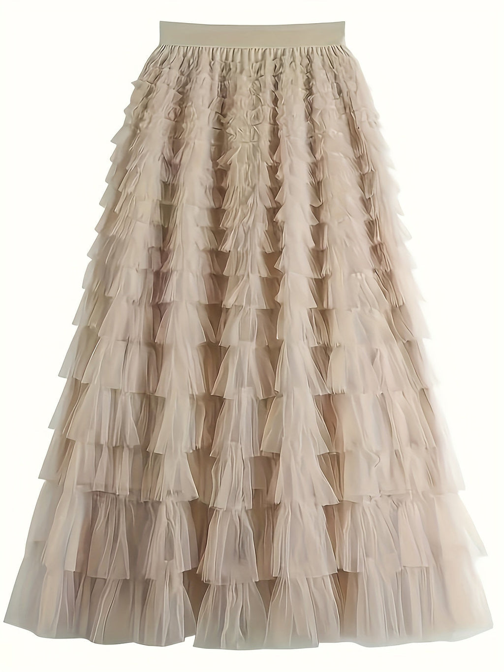 Cascade Layered Hem Skirt
