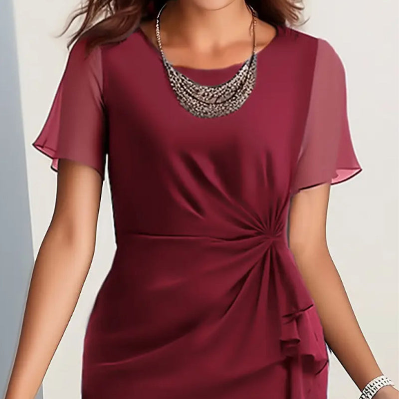 Clara - Soft-Touch Gathered-Waist Dress