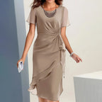 Clara - Soft-Touch Gathered-Waist Dress