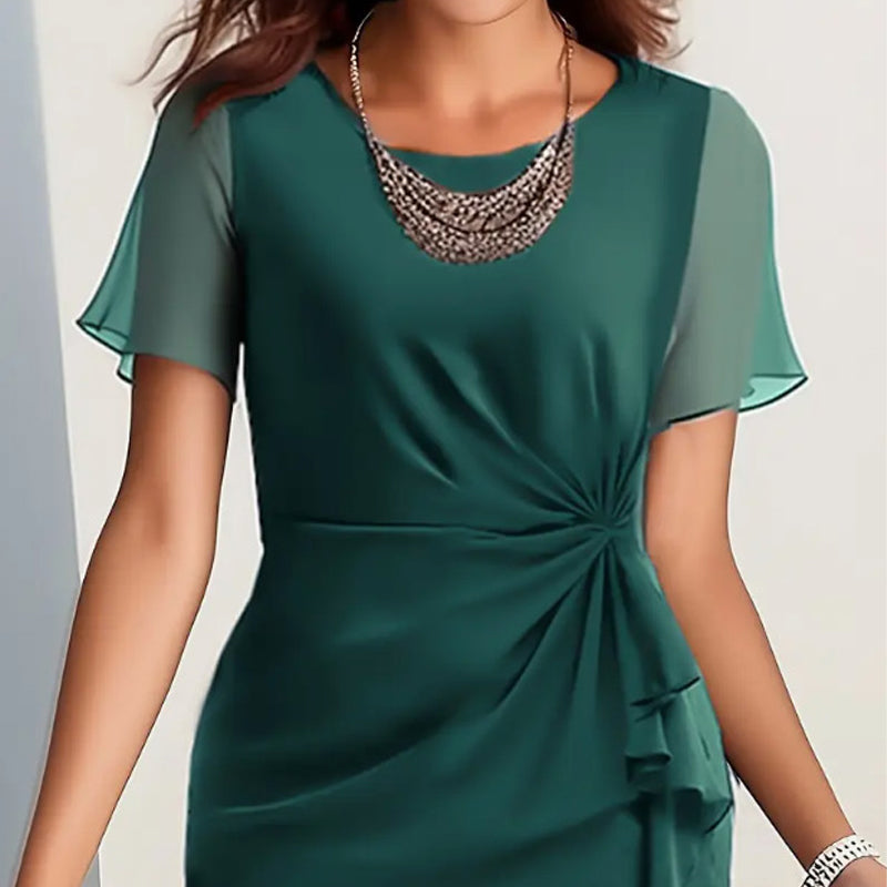 Clara - Soft-Touch Gathered-Waist Dress