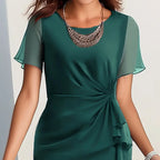 Clara - Soft-Touch Gathered-Waist Dress